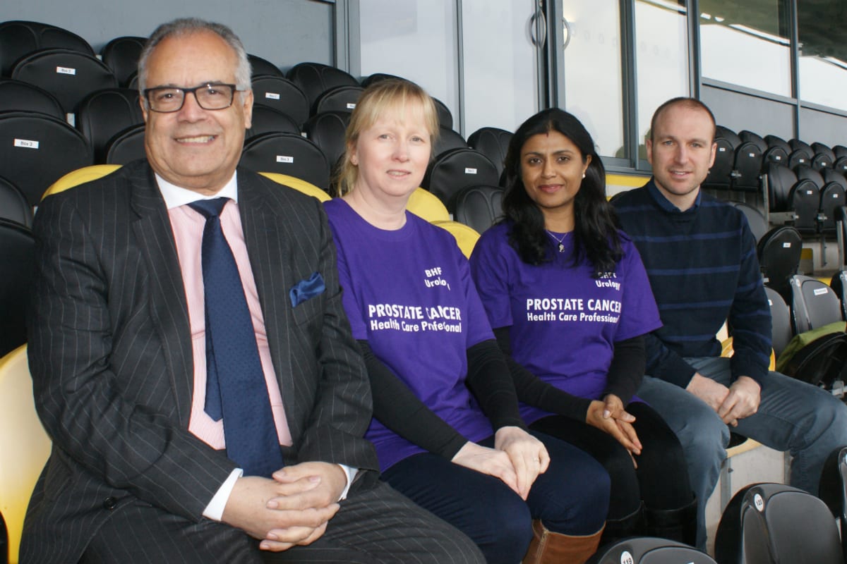 Brewers Chairman Ben Robinson with Sarah Minns, Jyoti Shah and Head of BACT Andy Taylor