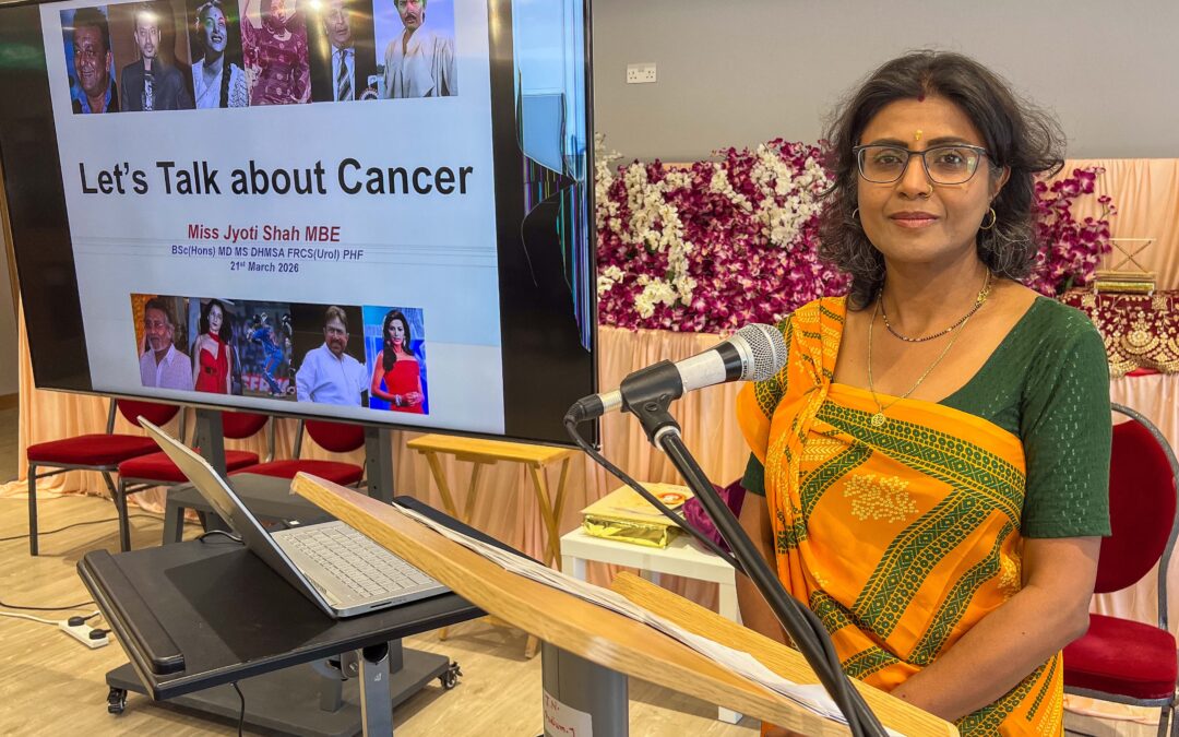 Let’s Talk about Cancer, Jain Centre, London.